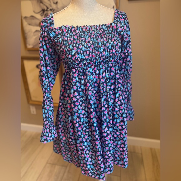 Like New! LILLY PULITZER Beyonca Long Puff Sleeve Midi Dress - Picture 1 of 11